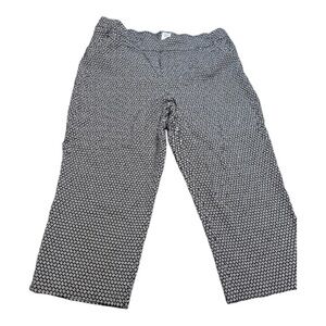 Time and Tru Black and White Geometric Pants